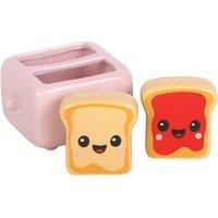 Something Different Toast Salt & Pepper Shakers in Pale Pink
