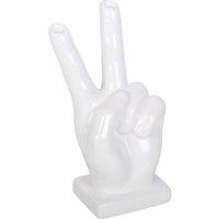 Something Different Ceramic Hand Vase in White