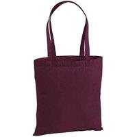Westford Mill Men's Premium Cotton Tote Bag in Burgundy