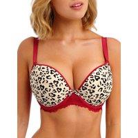 Freya Women's Cherish Me Moulded Plunge T-Shirt Bra in Red | Size: 30DD