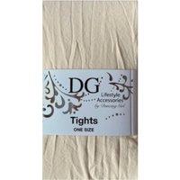 Dancing Girl Women's Footless Coloured Tights in Cream