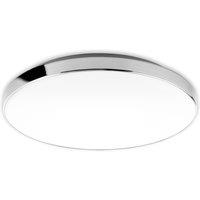 BRILONER White Chrome IP44 18W LED Ceiling Light