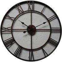 Hill Interiors Skeleton Wall Clock in Bronze