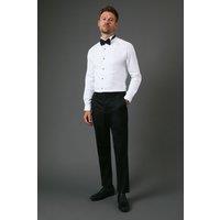 Burton Men's Black Slim Fit Tuxedo Suit Trouser | Size: 32R