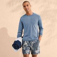 Lands' End Men's Hydroliner Swim Shorts - 7-inch in Light Blue | Size: 2XL