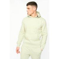 Crosshatch Men's Crufton Overhead Hoodie with High Build Graphics in Olive | Size: Large