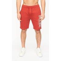 Crosshatch Men's Kensby Graphic Shorts in Red | Size: Large