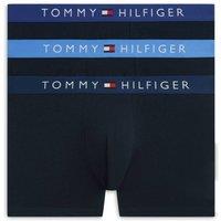 Tommy Hilfiger Men's 3 Pack Logo Waistband Trunks - Black Multi Blue | Size: XL