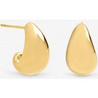 Jon Richard Women's Gold Plated Waterproof Dome Stud Earrings