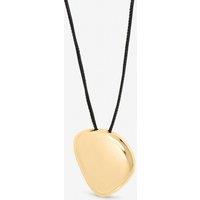 Mood Women's Gold Plated Statement Polished Cord Necklace