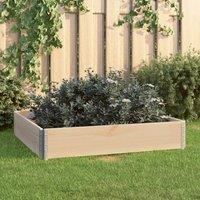 Berkfield Home Raised Bed 100x100 cm Solid Pine Wood (310056 ) in Brown