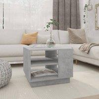 Berkfield Home Coffee Table Concrete Grey 55x55x43 cm Engineered Wood | Size: 55 x 55 x 43 cm