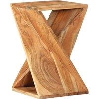 Berkfield Home Side Table 35x35x55 cm Solid Wood Acacia in Brown | Size: 35 x 35 x 55 cm
