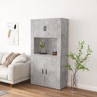 Berkfield Home Highboard Concrete Grey Engineered Wood