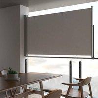 Berkfield Home Patio Retractable Side Awning 140 x 300 cm Grey