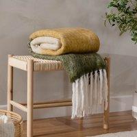 Yard Rawton Ombre Herringbone Throw in Natural | Size: 130 cm x 180 cm