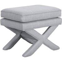 Lemon Pavilion Furniture Rhode Stool - Linen Blend - L45xW61xH49.5 cm - Light Grey - Flat Pack