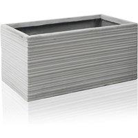 Primrose Terracotta Fibrecotta Berniss Trough Planter 80cm in Grey