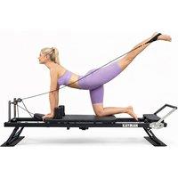 Kayman 83 Pilates Reformer Machine for Home Use - 5-Band Resistance System in Black
