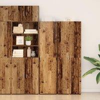 Berkfield Home Highboard Old Wood 45x42.5x185 cm Engineered Wood in Brown