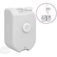 Berkfield Home Portable Water Tank with Adapter 24 L Grey