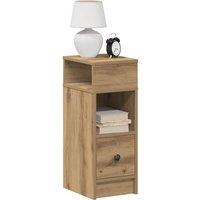 Berkfield Home Bedside Cabinets 2 pcs with Drawer Artisan Oak 25x31x66 cm in Brown | Size: 25 x 31 x 66 cm