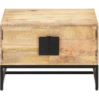 Berkfield Home Coffee Table 67x67x45 cm Solid Mango Wood in Brown | Size: 67 x 67 x 45 cm