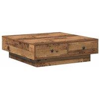Berkfield Home Coffee Table Old wood Reclaimed Wood 90 x 90 x 28 cm in Brown