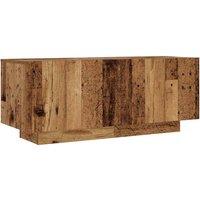 Berkfield Home TV Cabinet Old Wood 100x35x40 cm Engineered Wood in Brown | Size: 100 x 35 x 40 cm