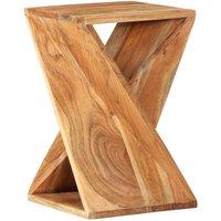 Berkfield Home Side Table 35x35x55 cm Solid Wood Acacia in Brown | Size: 35 x 35 x 55 cm