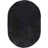 Berkfield Home Shaggy Rug High Pile NAVARRA Black 300x200 cm Polyester | Size: Medium
