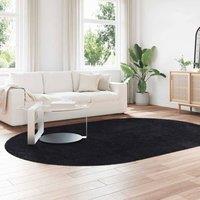Berkfield Home Shaggy Rug High Pile NAVARRA Black 300x200 cm Polyester | Size: Medium