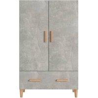 Berkfield Home Highboard Concrete Grey 70x31x115 cm Engineered Wood | Size: 70 x 31 x 115 cm