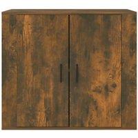 Berkfield Home Sideboard Smoked Oak 80x33x70 cm Engineered Wood in Brown | Size: 80 x 33 x 70 cm