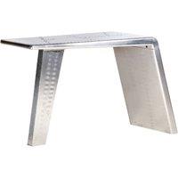 Berkfield Home Aviator Desk Silver 112x50x76 cm Metal | Size: 112 x 50 x 76 cm