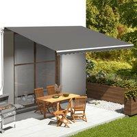 Berkfield Home Replacement Fabric for Awning Anthracite 5x3.5 m