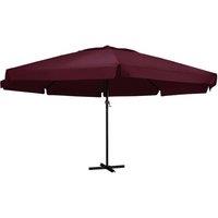 Berkfield Home Garden Parasol with Aluminium Pole 600 cm Bordeaux Red