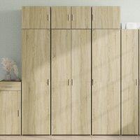 Berkfield Home Highboard Sonoma Oak 70x42.5x185 cm Engineered Wood in Brown
