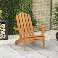 Berkfield Home Garden Adirondack Chair Solid Acacia Wood in Brown