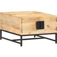 Berkfield Home Coffee Table 67x67x45 cm Solid Mango Wood in Brown | Size: 67 x 67 x 45 cm