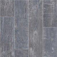 Vinyl Flooring UK Grey Wood Effect 3.8mm Felt Backed Vinyl Flooring Sheet | Size: 2000mm x 1000mm