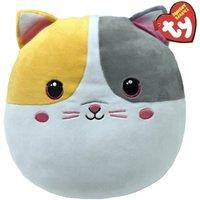 TY Squish A Boo Snuggles The Cat 10" Soft Plush