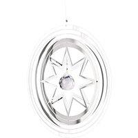 Woodstock Chimes Shimmers Reflective Ornamental Suncatcher in Silver