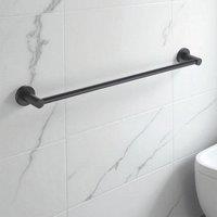 Showerdrape Modernity Black Steel Wall Mounted Towel Rail 500mm