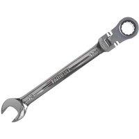 Faithfull Ratchet Combination Spanner Flex Head Cv 13Mm in Silver