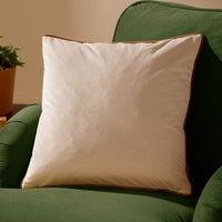 Furn Meridian Velvet Piped Cushion in Cream | Size: 45 cm x 45 cm