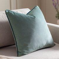 Furn Meridian Velvet Piped Cushion in Mint | Size: 45 cm x 45 cm