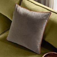 Furn Meridian Velvet Piped Cushion in Beige | Size: 45 cm x 45 cm