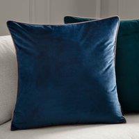 Furn Meridian Velvet Piped Cushion in Dark Blue | Size: 45 cm x 45 cm