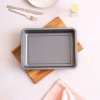 Betterware Essentials 31cm Non-Stick Deep Tray in Silver